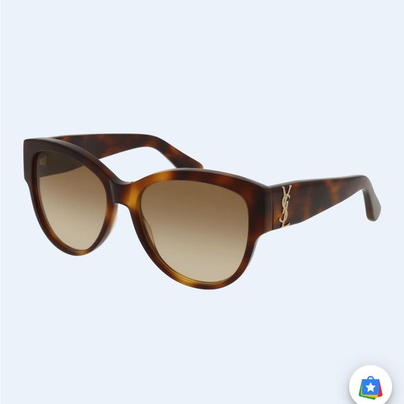 Yves Saint Laurent Brown Gradient Sunglasses - Picture 1 of 8